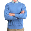 Front Nine Cotton Crew Neck Sweater in Light Blue by Country Club Prep - Country Club Prep