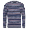 Harvard Fair Isle Crew Neck Sweater in Grey Marl by Barbour - Country Club Prep
