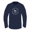 Hound Circle Crew Neck Fleece in China Blue by Southern Fried Cotton - Country Club Prep