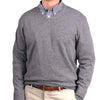 Ivy League Cashmere V-Neck Sweater in Heather Grey by Country Club Prep - Country Club Prep