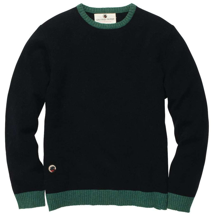 Let-Her Sweater in Navy and Green by Southern Proper - Country Club Prep