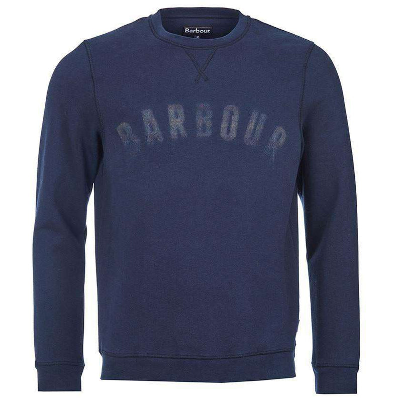 Logo Sweatshirt in Navy by Barbour - Country Club Prep