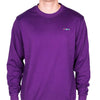 Longshanks Embroidered Crewneck Sweatshirt in Purple by Country Club Prep - Country Club Prep