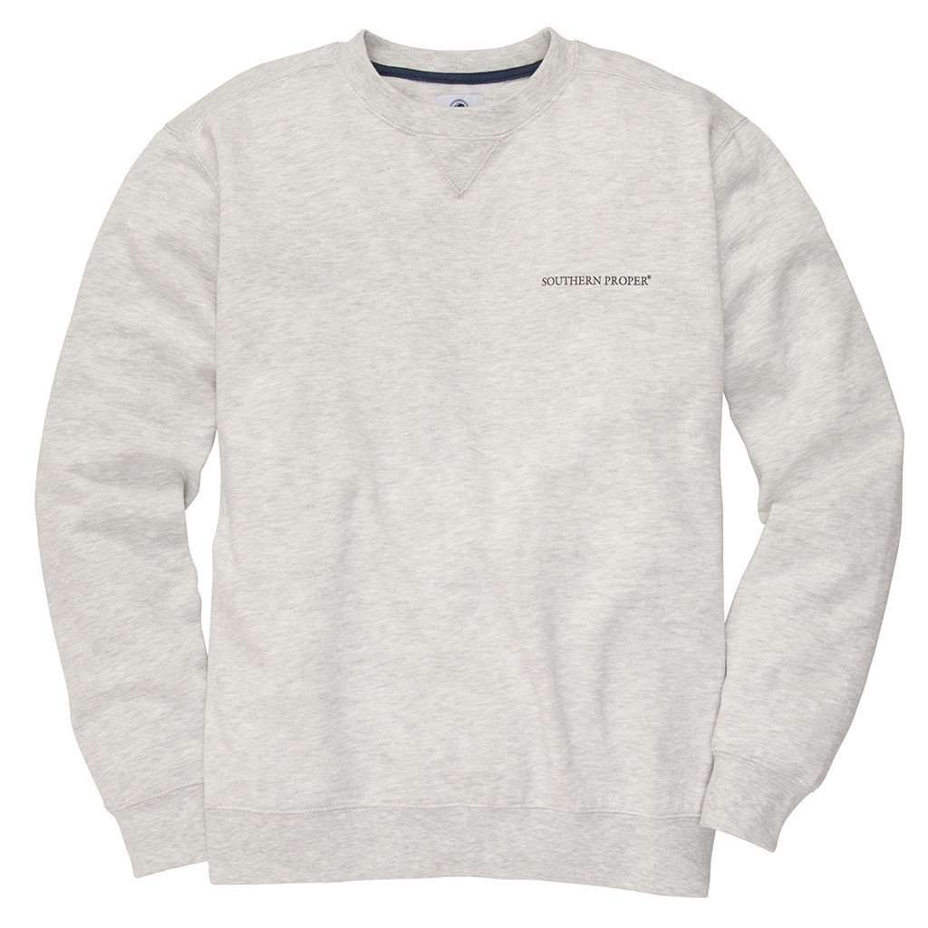 Original Lab Sweatshirt in White by Southern Proper - Country Club Prep