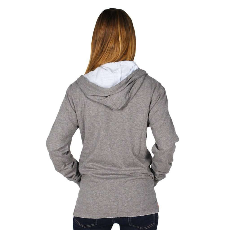 Resort Slub Hoodie in Dark Grey by Southern Tide - Country Club Prep