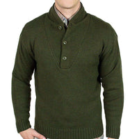 Sportsman Shawl Sweater in Live Oak Green by Southern Proper - Country Club Prep