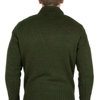 Sportsman Shawl Sweater in Live Oak Green by Southern Proper - Country Club Prep