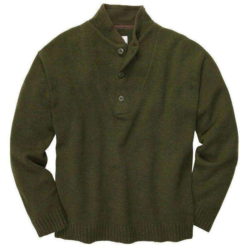 Sportsman Shawl Sweater in Live Oak Green by Southern Proper - Country Club Prep