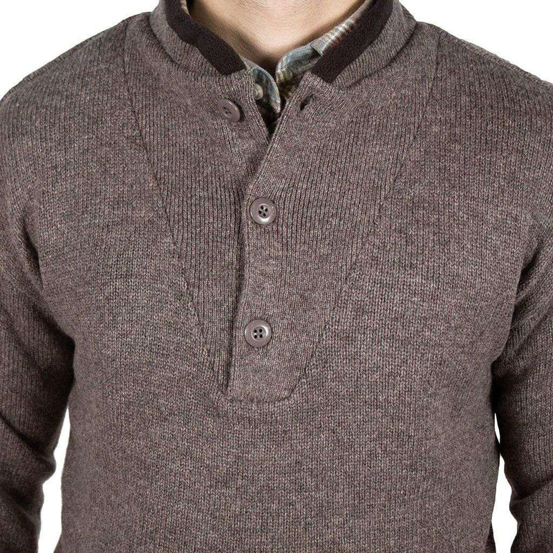 Sportsman Sweater in River Stone by Southern Proper - Country Club Prep