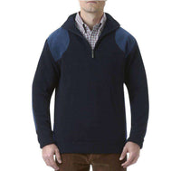 Storm Half Zip Sweater in Navy by Barbour - Country Club Prep