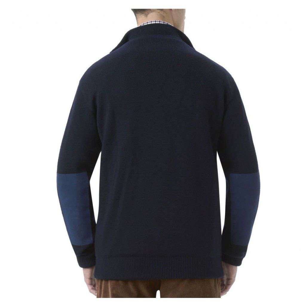 Storm Half Zip Sweater in Navy by Barbour - Country Club Prep