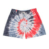 Austin Tie-Dye Swim Trunk in Red, White and Blue by Southern Marsh - Country Club Prep