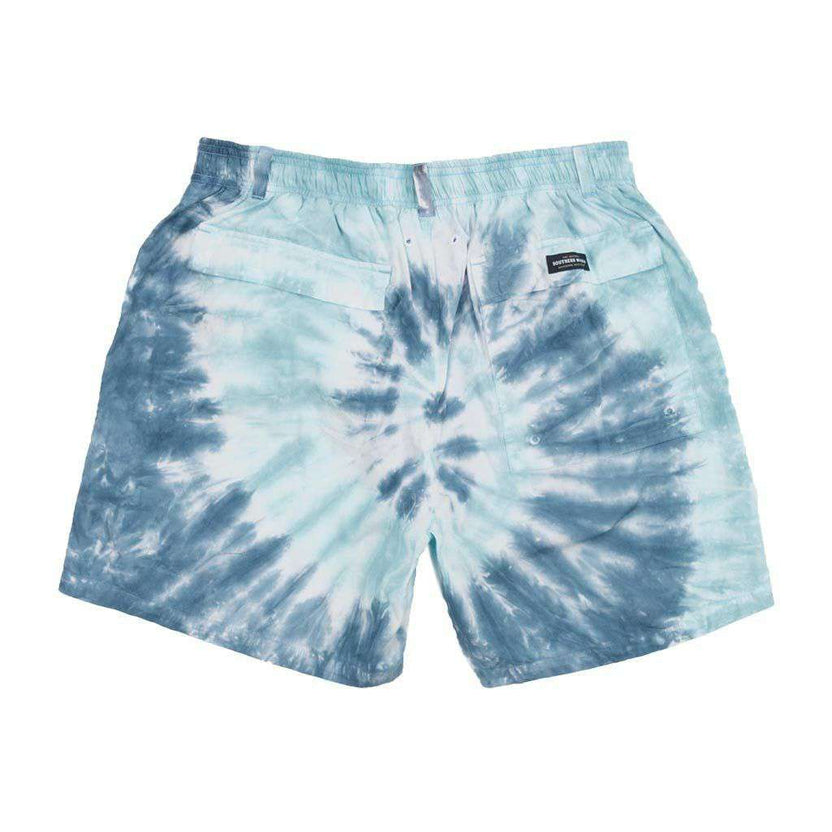 Southern Marsh Austin TieDye Swim Trunk in Slate and Mint Country
