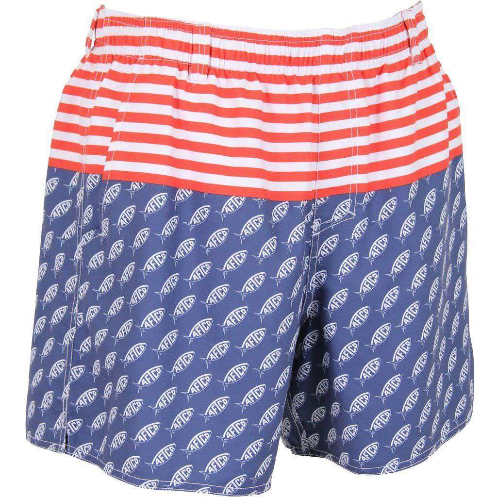Captain Swim Trunks in Midnight by AFTCO - Country Club Prep