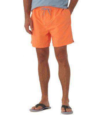 Classic Swim Trunks in Caribbean Estate Orange by Southern Tide - Country Club Prep