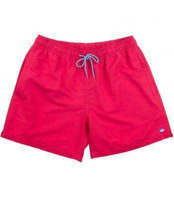 Southern Tide Classic Swim Trunks in Channel Marker Red – Country Club Prep