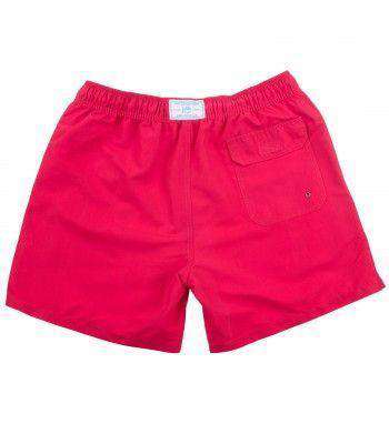 Classic Swim Trunks in Channel Marker Red by Southern Tide - Country Club Prep