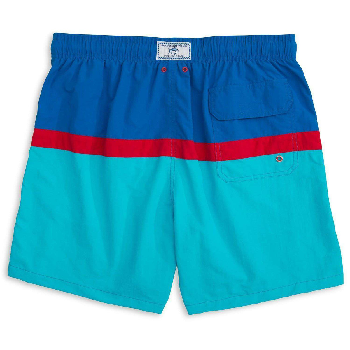 Color Block Swim Trunk in Royal Blue by Southern Tide - Country Club Prep