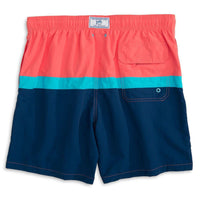 Color Block Swim Trunk in Sunset by Southern Tide - Country Club Prep