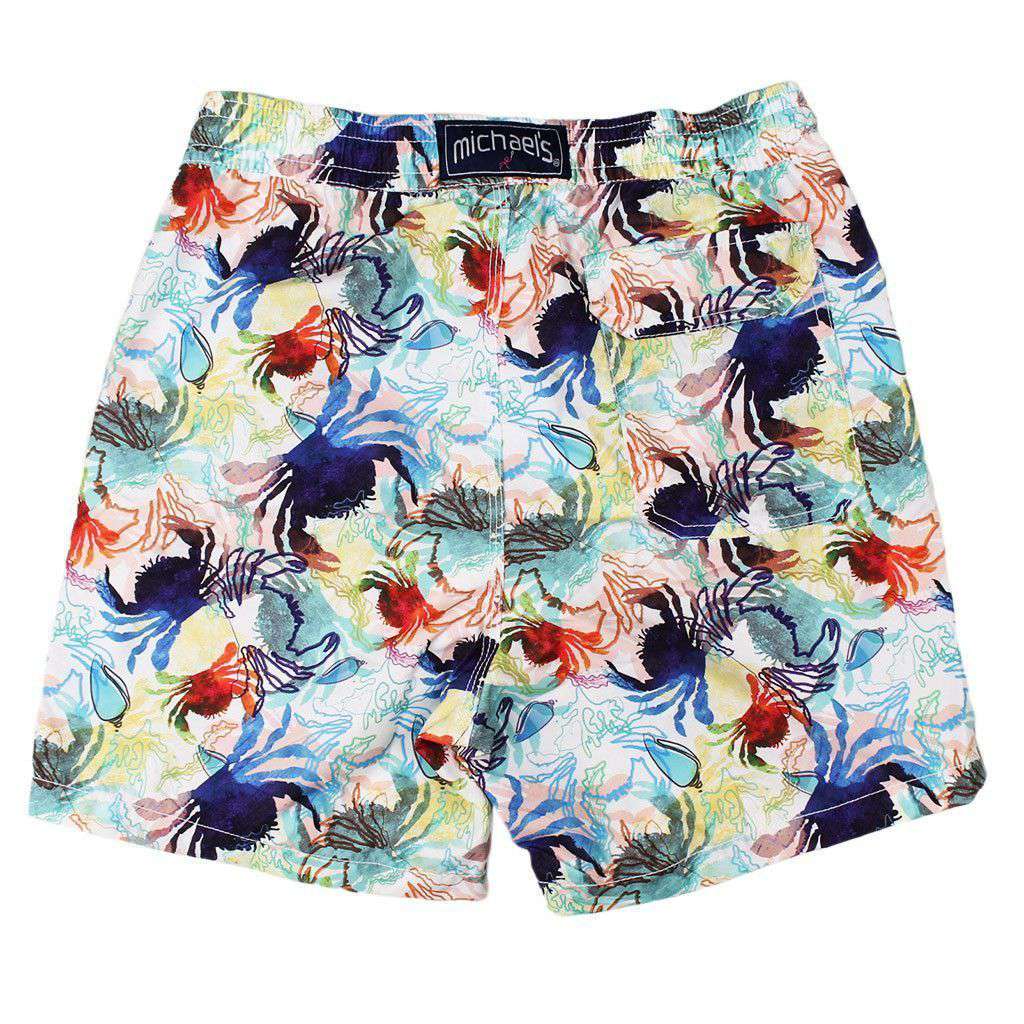 Crabs Swim Trunks in Navy and White by Michael's - Country Club Prep