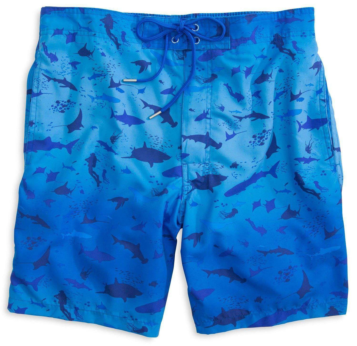 Diver Down Swim Trunks in Blue by Southern Tide - Country Club Prep