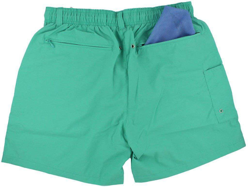 Dockside Swim Trunk in Bimini Green by Southern Marsh - Country Club Prep