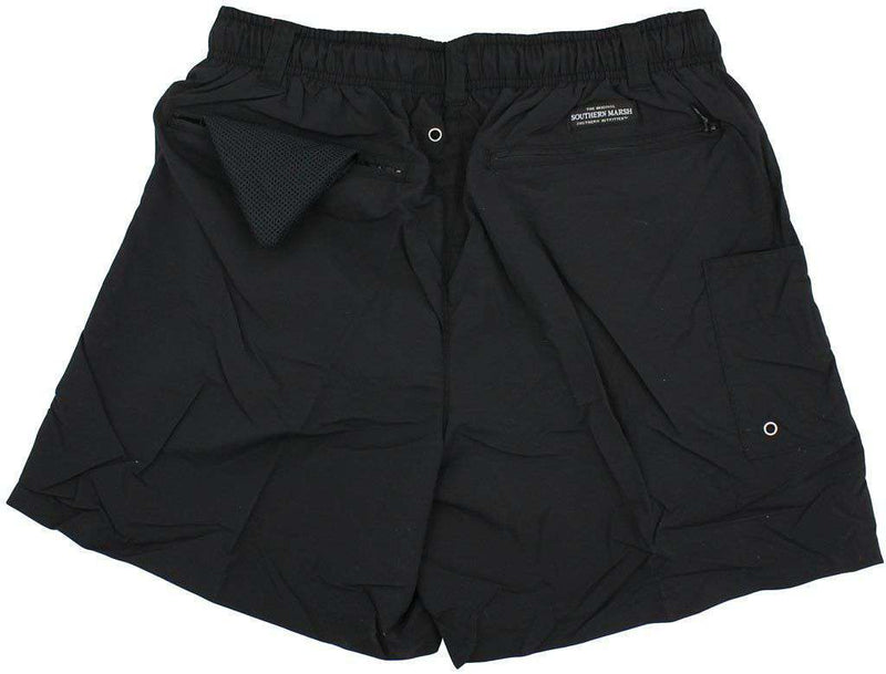 Southern Marsh Dockside Swim Trunk in Black – Country Club Prep