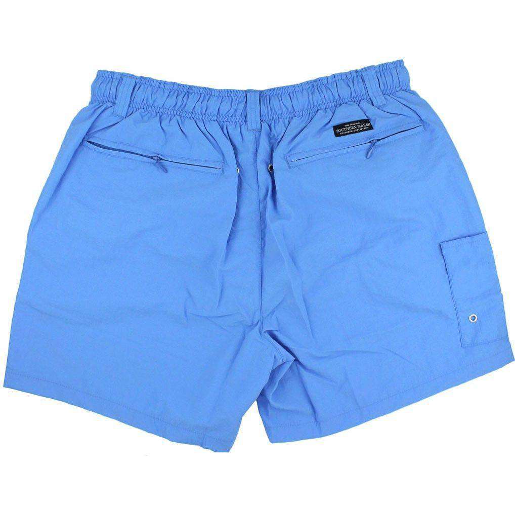 Dockside Swim Trunk in Breaker Blue by Southern Marsh - Country Club Prep