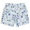 Flags Swim Trunks in Hydrangea Blue by Southern Proper - Country Club Prep