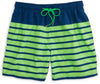 For Shore Stripe Swim Trunks in Yacht Blue/Island Green by Southern Tide - Country Club Prep