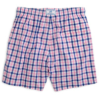 Gingham Swim Trunks in Ultra Pink by Southern Tide - Country Club Prep