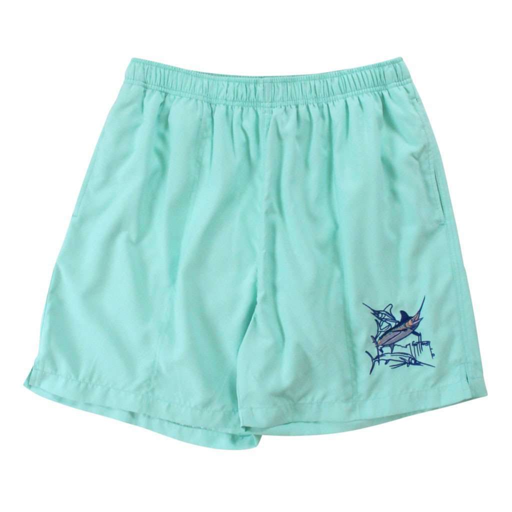 Grand Slam Swim Trunks in Mint by Guy Harvey - Country Club Prep