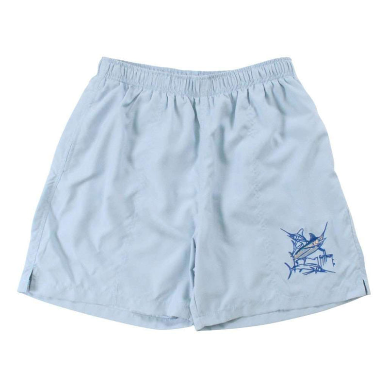 Grand Slam Swim Trunks in Sky Blue by Guy Harvey - Country Club Prep