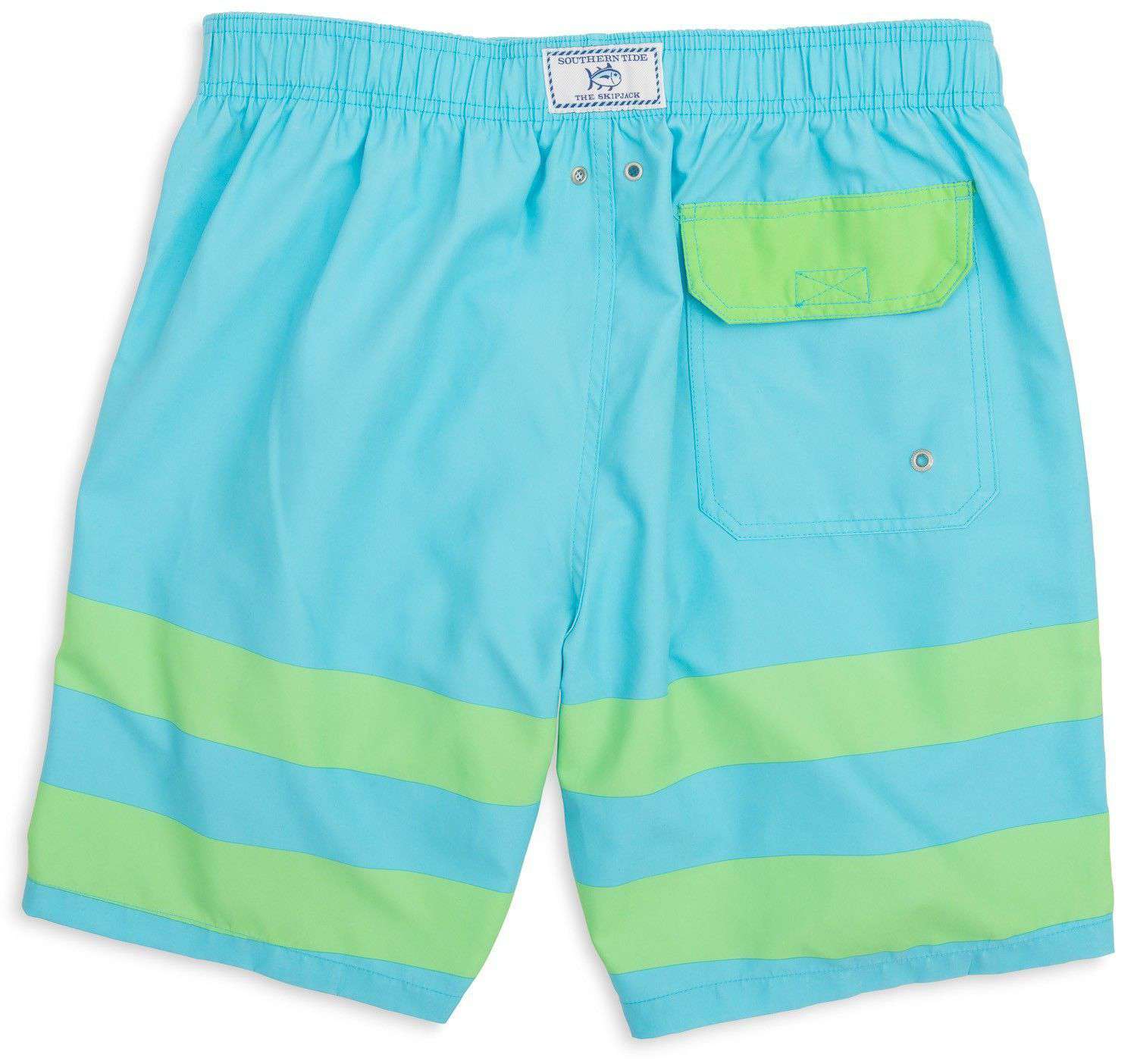 Hang Ten Swim Trunks in Turquoise Blue by Southern Tide - Country Club Prep