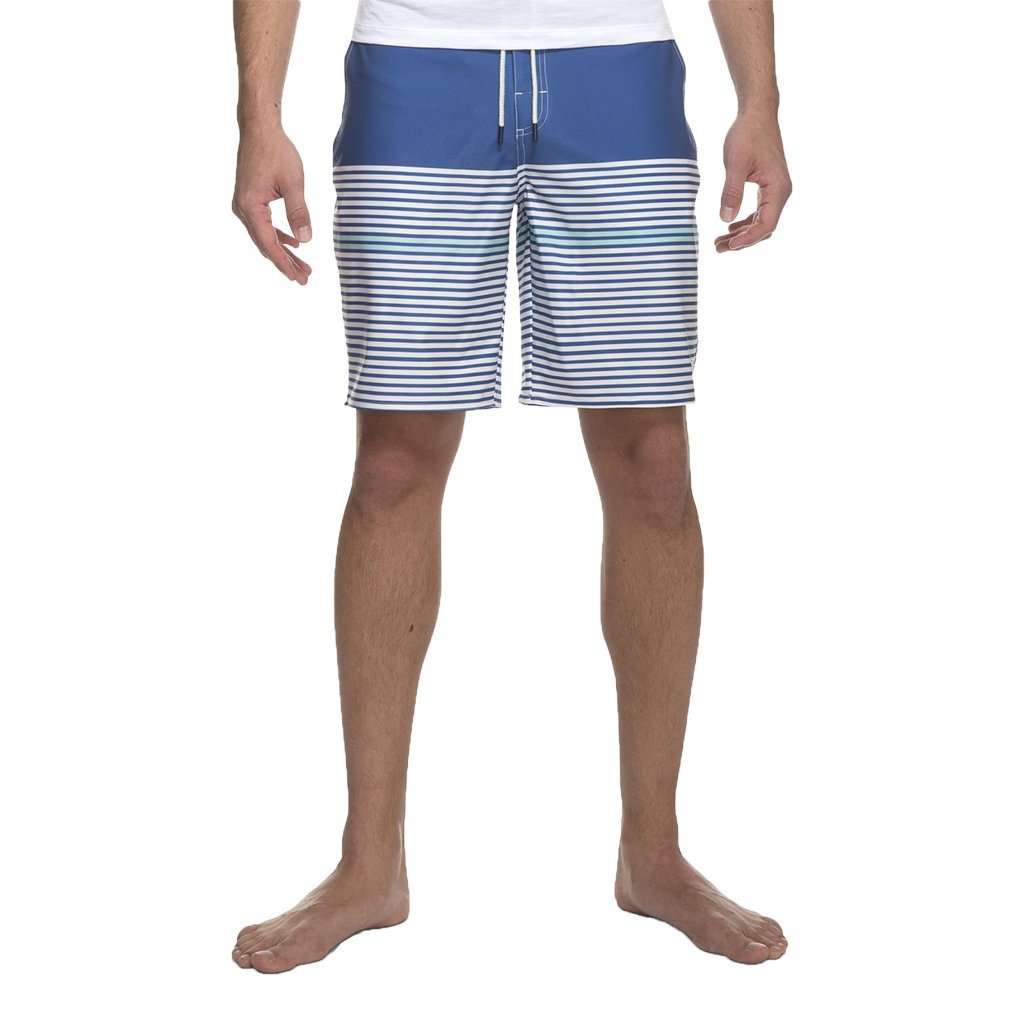 Kickflip Half Elastic Surf Shorts in Twilight by Johnnie-O - Country Club Prep