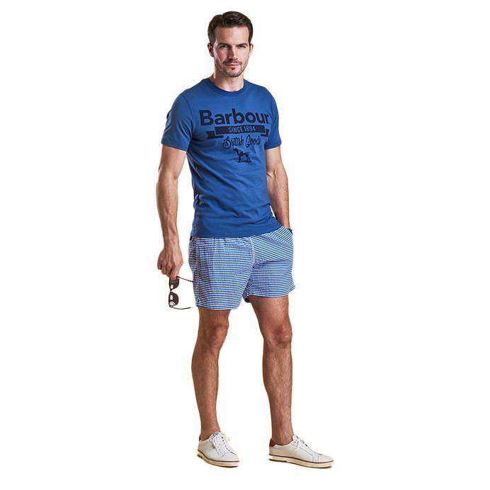 Milton Swim Shorts in Blue by Barbour - Country Club Prep