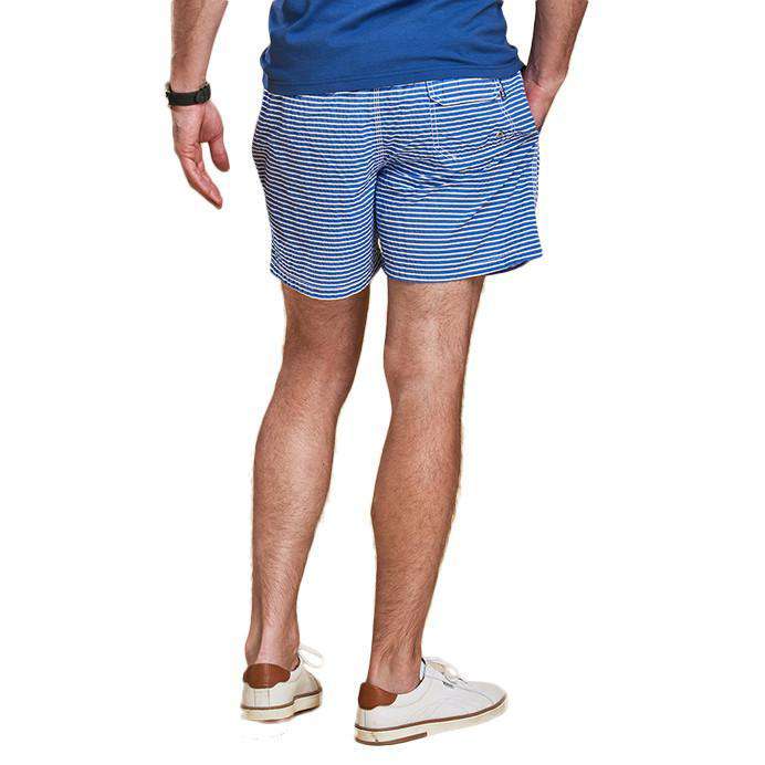 Milton Swim Shorts in Blue by Barbour - Country Club Prep