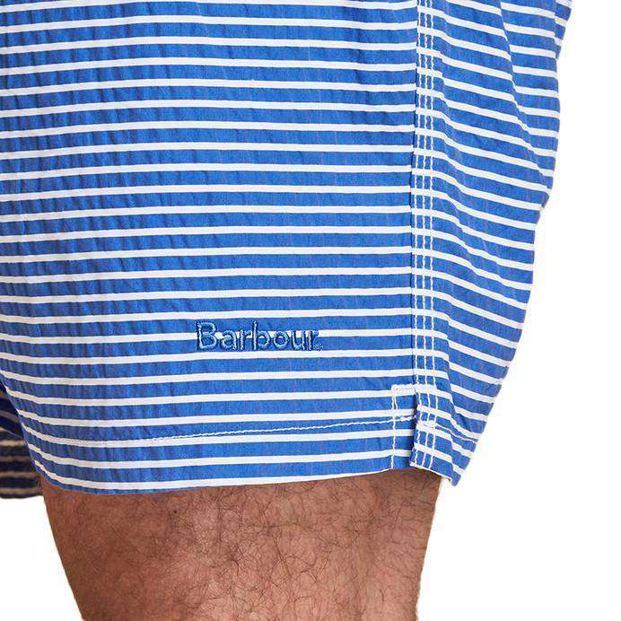Barbour Milton Swim Shorts in Blue – Country Club Prep