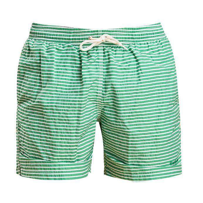 Milton Swim Shorts in Green by Barbour - Country Club Prep