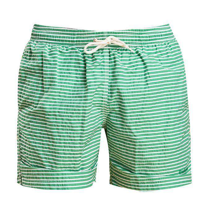 Barbour Milton Swim Shorts in Green – Country Club Prep