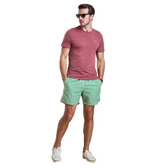 Milton Swim Shorts in Green by Barbour - Country Club Prep
