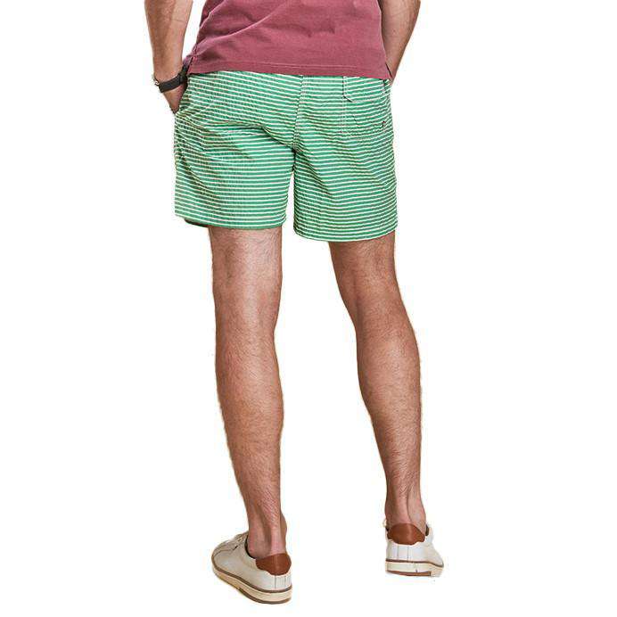 Milton Swim Shorts in Green by Barbour - Country Club Prep