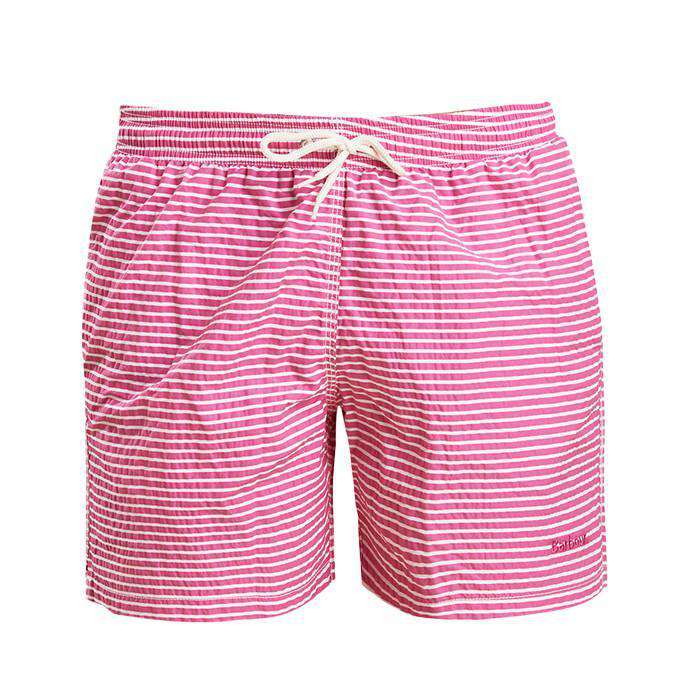 Milton Swim Shorts in Pink by Barbour - Country Club Prep