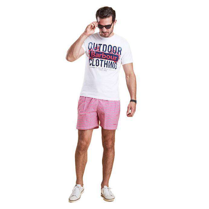 Barbour Milton Swim Shorts in Pink – Country Club Prep