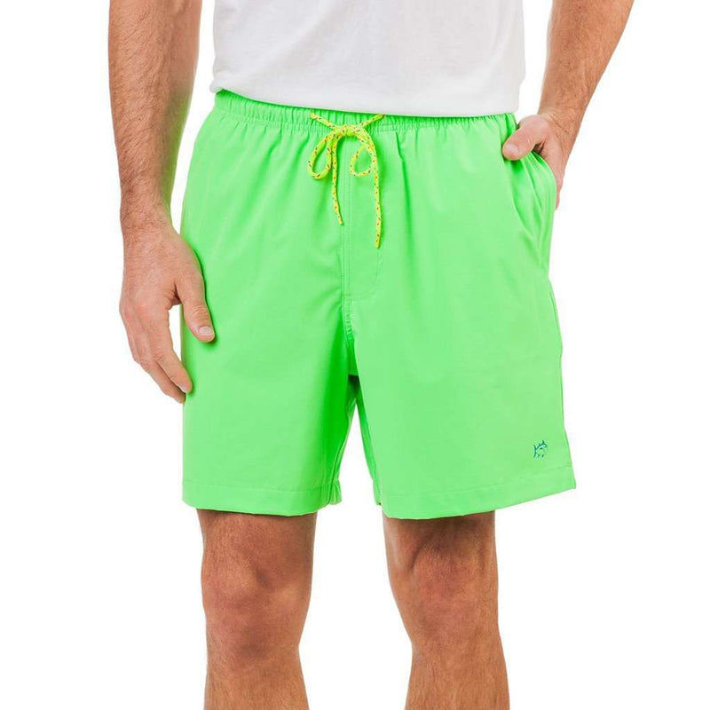 Neon Swim Trunk in Electric Lime by Southern Tide - Country Club Prep