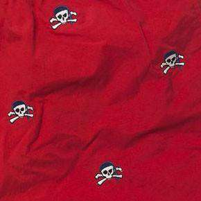 Nobadeer Bathing Suit in True Red with Skulls by Castaway Clothing - Country Club Prep