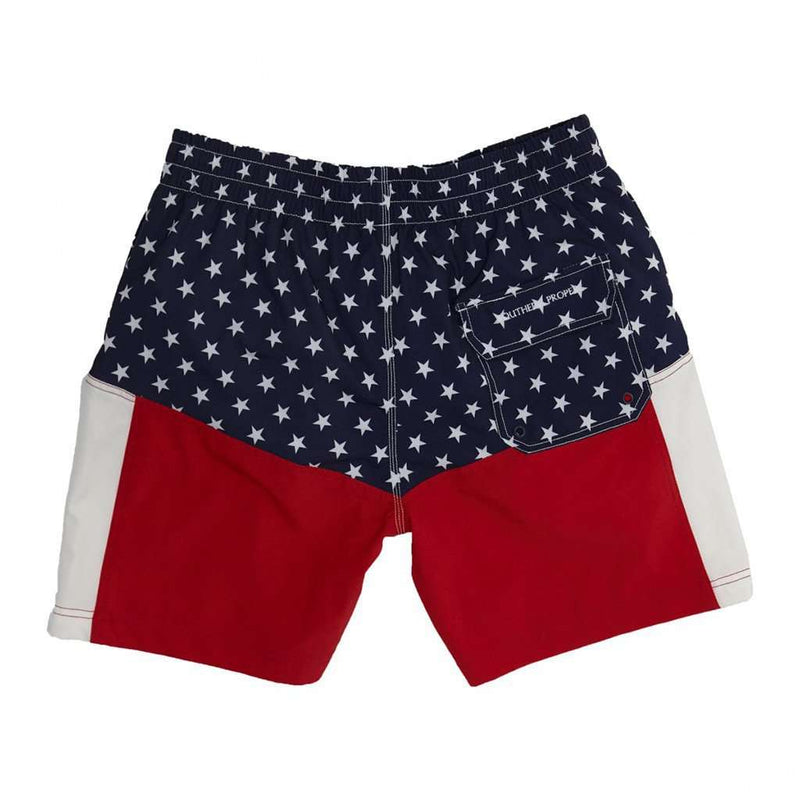 Old Glory Swim Trunks by Southern Proper - Country Club Prep