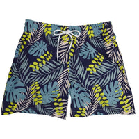 Palm Swim Trunks in Navy by Southern Proper - Country Club Prep