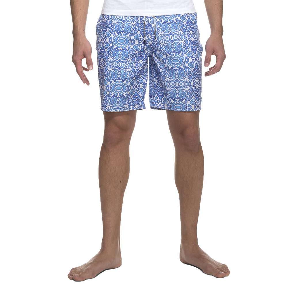 Riptide Half Elastic Surf Shorts in Regatta by Johnnie-O - Country Club Prep