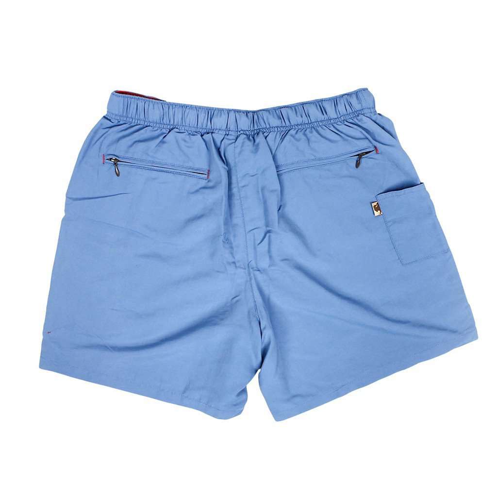 Riverdale Belted Swim Trunks in Blue by Buffalo Jackson - Country Club Prep